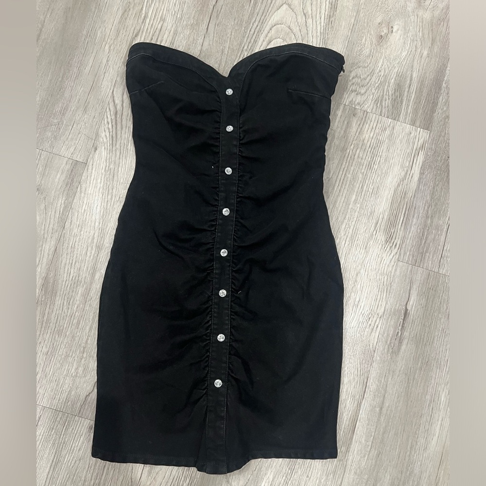 Black mini dress